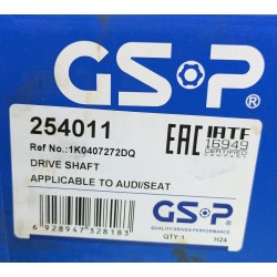 Transmisión derecha para Audi Seat Skoda y Volkswagen.