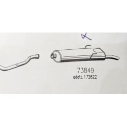 Silenciador trasero Peugeot 405