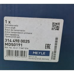 Transmisión Trasera derecha para BMW Serie 1 y Serie 3